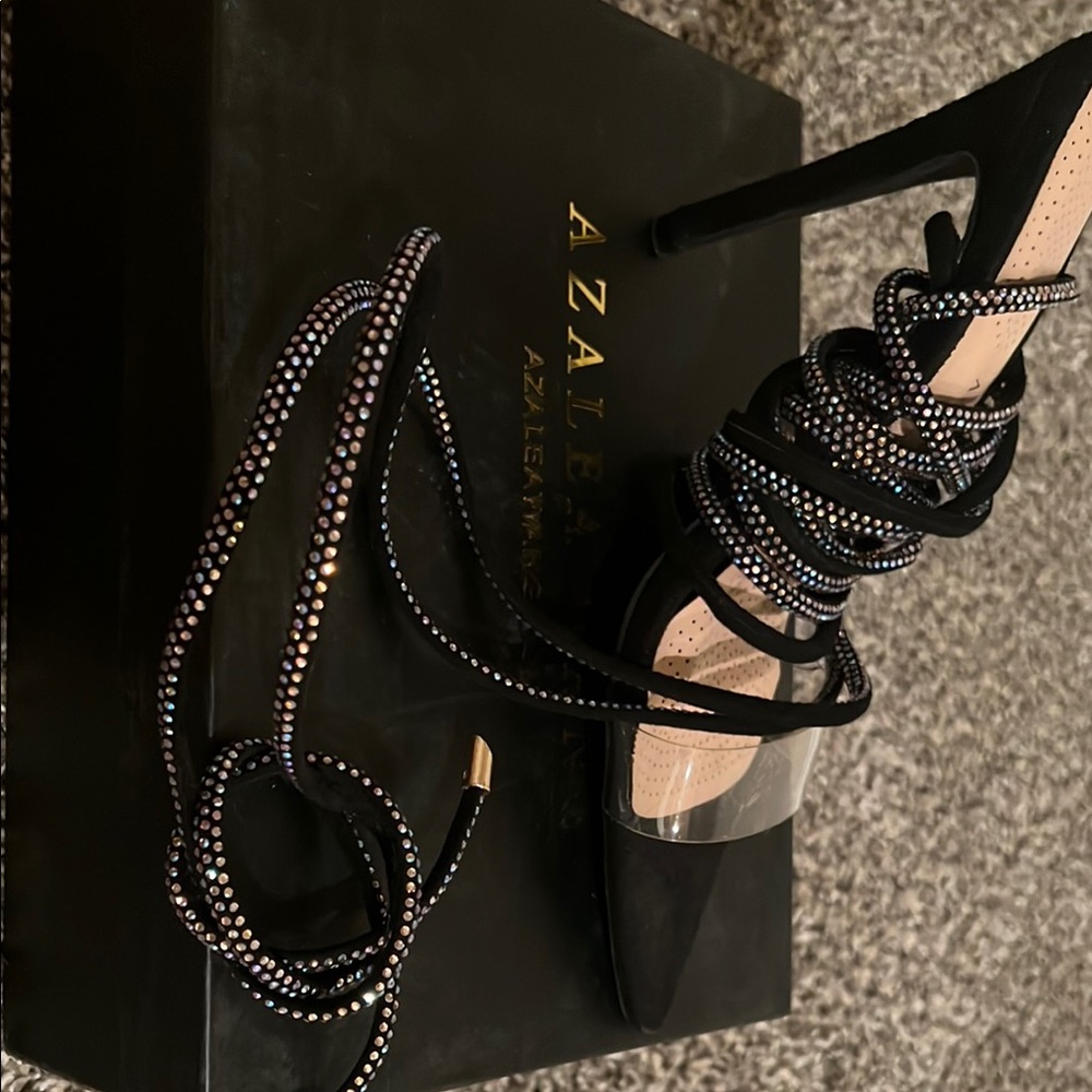 Black Strappy Heels